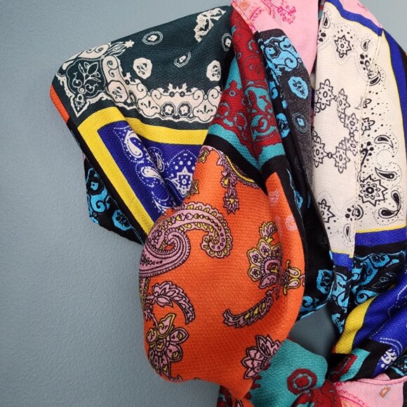 Colorful Boho Fashion Patchwork Bohemian Scarf - Picture 4 of 11